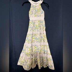 Matilda Jane Floral Girls Dress - Blue and Green